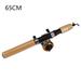 High Quality Carbon Winter 55cm 65cm 75cm Retractable Pen Pole Reels Ice Fishing Rods 65CM