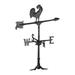 Black Rooster Large Accent Weathervane for Garden Backyard Patio and Outdoors