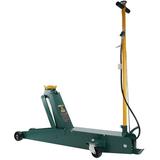 Omega Pro 5 Ton Service Jack - Long Chassis Air Manual Hydraulic Lift from 7 to 27 with Handle Position Lock