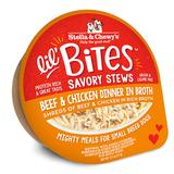 Lil Bites Beef & Chicken Dinner in Broth Savory Dog Stews for Small Breeds, 2.7 oz., Case of 12, 12 X 2.7 OZ