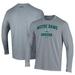 Men's Under Armour Gray Notre Dame Fighting Irish Soccer Arch Over Performance Long Sleeve T-Shirt