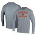 Men's Under Armour Gray Maryland Terrapins Wrestling Arch Over Performance Long Sleeve T-Shirt