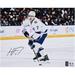 Haydn Fleury Tampa Bay Lightning Autographed 16" x 20" White Jersey Skating Photograph