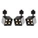 FSLiving LED H-Type Track Spot Light Addition Functional Light Energy Save LED Track Lighting Adjustable 8W LED Base Light Daylight 6000K Black Base for Garage Workbench Shop Customizable - 3 Pack