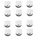 12 PCS Adjustable Glass 6 mm Glass Bracket Zinc Alloy Glass Shelves Holder Glass for Bathroom Kitchen