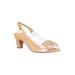 Women's Kerensa Pump by J. Renee in Clear Natural Gold (Size 8 1/2 M)