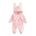 Toddler Kids Child Baby Boys Girls Romper Cute Cartoon Animals Long Sleeve Hooded Warm Romper Jumpsuit Outfits Clothes