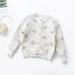 FZM Christmas Kids Toddler Baby Girls Boys Autumn Winter Knit Sweater Star Print Long Sleeve Coat Cardigan Clothes