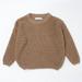 CHGBMOK Clearance Baby Girl Boy Oversized Knit Sweater Crewneck Pullover Sweatshirt Solid Warm Long Sleeve Tops Blouse