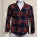 American Eagle Outfitters Tops | American Eagle, Boyfriend Fit, Button Down Plaid, Shirt, Very Soft. Size M | Color: Blue/Red | Size: M