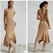 Free People Dresses | Anthropologie Mock Neck Midi Dress Nwt $180 | Color: Tan | Size: Various