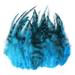 EUBUY 100pcs Ostrich Feathers Colorful Feathers DIY Feathers Handmade Accessories Clothes Accessories Blue