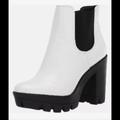 Jessica Simpson Shoes | Jessica Simpson Women's Miraney Fashion Boot White Size 9.5 Heels 4.5” New/Box | Color: Black/White | Size: 9.5