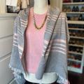 J. Crew Accessories | Jcrew Gray And Pink Scarf Wrap. One Size | Color: Gray/Pink | Size: Os