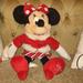 Disney Holiday | Christmas Minnie Mouse Plush 2010 Disney Store Plush With Candy Cane Skirt | Color: Red/White | Size: Os