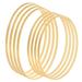 Uxcell 10 Inch 12 Inch Wooden Bamboo Floral Hoop Rings 8Pcs in 1 Set