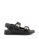 Dune Ladies LOCKE Turn-Lock Quilted Sandals Size UK 7 Flat Heel Flat Sandals