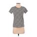 J.Crew Factory Store Short Sleeve T-Shirt: Ivory Leopard Print Tops - Women's Size X-Small