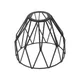 Cages de lampe décoratives en métal abat-jour d'ampoule couvercle ouvert en fer support de