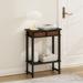 Furinno Turn-N-Tube Tall-Wide Hallway Console Table with Bin