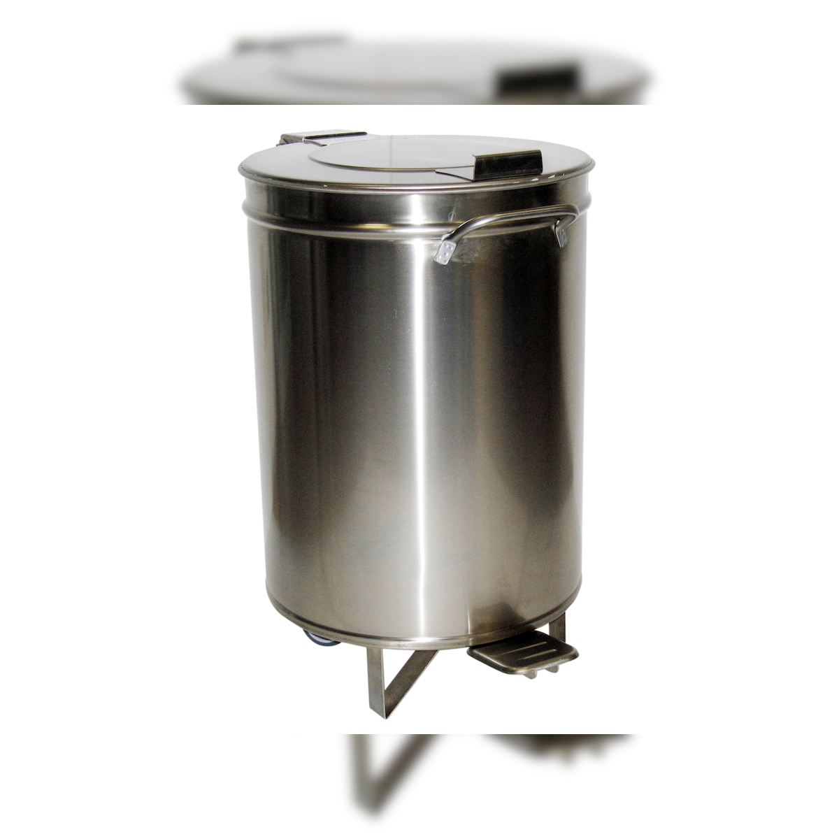 Gastro-Mülleimer aus Edelstahl mit Fußbedienung 75 Liter Image