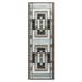 Orelsi Collection Polypropylene Gray And Black 2 8 X 8 1 Runner Rugs OR16928