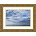 Bibikow Walter 24x17 Gold Ornate Wood Framed with Double Matting Museum Art Print Titled - Canary Islands-La Palma Island-Puerto Naos-dramatic sky and view towards El Hierro Island