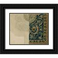 Baxter Mill Archive 24x20 Black Ornate Wood Framed with Double Matting Museum Art Print Titled - Vintage Design Sketch II