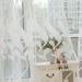 Shpwfbe Room Decor Curtains For Bedroom Wheat Sheer Curtain Tulle Window Treatment Voile Drape Valance 1 Panel Fabric