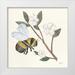 Prahl Courtney 20x20 White Modern Wood Framed Museum Art Print Titled - In the Garden Bee II