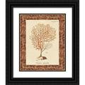 Wild Apple Portfolio 26x32 Black Ornate Wood Framed with Double Matting Museum Art Print Titled - Gorgonia Granulata Marble