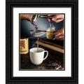 Morozov Konstantin 12x14 Black Ornate Wood Framed with Double Matting Museum Art Print Titled - Cup Of Coffee