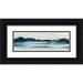 Robinson Carol 14x7 Black Ornate Wood Framed with Double Matting Museum Art Print Titled - Panoramic Bayside