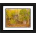 Gulin Sylvia 24x19 Black Ornate Wood Framed with Double Matting Museum Art Print Titled - USA-Idaho-Highway 36 west of Liberty and hillsides covered with Aspens in autumn