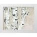 Cusson Marie Elaine 24x19 White Modern Wood Framed Museum Art Print Titled - Birch Tree Close Up Neutral