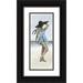 Popp Grace 8x14 Black Ornate Wood Framed with Double Matting Museum Art Print Titled - Beach Beauty IV