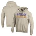 Men's Champion Oatmeal Wisconsin-Stevens Point Pointers Eco Powerblend Pullover Hoodie