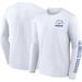 Men's Fanatics Branded White Los Angeles Dodgers Pressbox Long Sleeve T-Shirt
