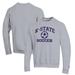 Men's Champion Gray Kansas State Wildcats Soccer Icon Powerblend Pullover Sweatshirt