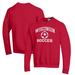 Men's Champion Red Wisconsin Badgers Soccer Icon Powerblend Pullover Sweatshirt