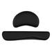 Memory Foam Keyboard Mouse Wrist Pad Set Office Gaming Keyboard Mouse Wrist Pads with Fabric -slip Base Black