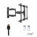 Kanto PS350W Tv Mounting package W/ Single outlet thru wall power kit