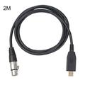 USB USB Microphone Cable USB Male to XLR Female Mic Link Converter Cable Studio Audio Cable Connector Cords Adapter for Microphones or Recording