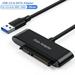 Zexmte USB A to 2.5 SATA Adapter Cable USB 3.0 Hard Disk Drive SATA Cable for SSD HDD Extension High Speed Data Transmission SATA to USB Cable Compatible with Windows Mac OS Linuxï¼Œ25CM