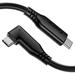 Fasgear USB C to USB C 3.2 Gen 2x2 Cable 3ft 20Gbps 4K 60Hz USB C Video Cable TPE 100W 5A PD Type C Fast Charger Cord Compatible for MacBook Pro iPad Air 2022 Galaxy S22 Dell USB-C Monitor Black