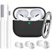 [3 in 1] AirPods Pro Case with Cleaner kit&Replacement Ear Tips Soft Silicone Protective Cover