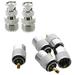 2 Pcs BNC Male Plug to UHF SO239 Female RF Coaxial RF Connector & 5 Pcs UHF PL259 Plug Solder Connector for RG8