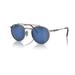Ray-Ban Round II Titanium Sunglasses Silver Frame Grey Mirror Blue Lens 50 RB8237-3139O4-50