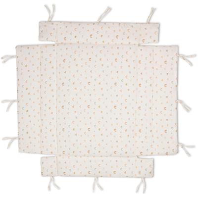 Laufgittereinlage FILLIKID "Jersey, Rainbow beige", beige (rainbow beige), Obermaterial: 100% Baumwolle. Füllung: 100% Polyester, Bettnestchen