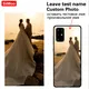 Étui en verre photo personnalisé en silicone pour Huawei housse en cuir blanc nom et texte Nova